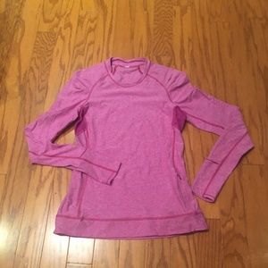 lululemon Pink Long Sleeve Top